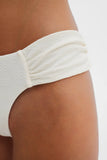 Malina Signature Low Rise Bikini Bottoms in Vanilla