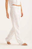 120% Lino Trouser in White