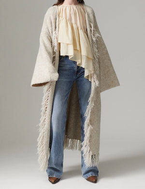 Day Birger Et Mikkelson Elisha Boucle Cardigan in Beige