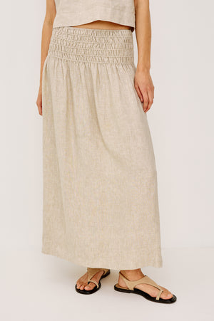 Rails Alessa Skirt in Heathered Flax