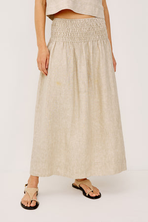 Rails Alessa Skirt in Heathered Flax