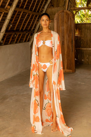 Alexander Miro Chloe Tulip Maxi in Orange