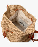 Day Et Natural Straw Bucket Bag in Beige