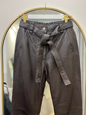 Second Female Indie Leather Trouser in Brown