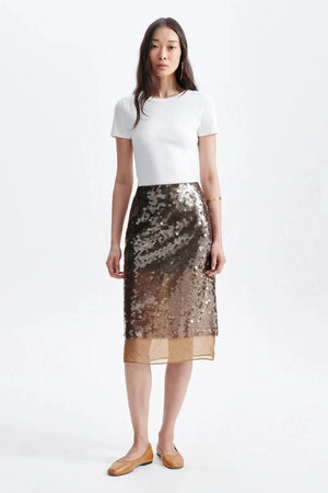 Vanessa Bruno Heasy Skirt in Gold