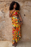 Never Fully Dressed Rio Asymetric Skirt in Multi