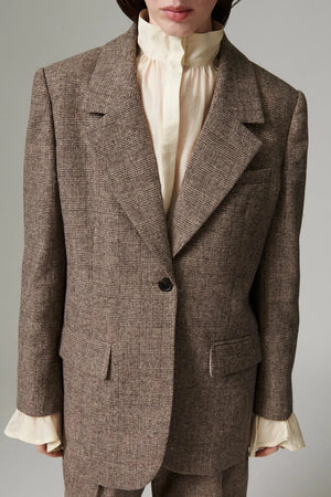 Day Birger Et Mikkelson Wales Tartan Jkt in Brown