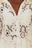 Farm Rio Sun Eyelet Shirt in White