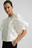 By Malina Cleo Pouf Blouse in Ivory