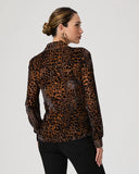 Paige Desano Silk Shirt in Brown