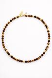 Talis Chains Jaipur Choker in Tigerseye Gold