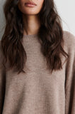 Second Female Alpha Knit O Neck in Rock