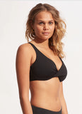 Seafolly Collective Wrap Front F Cup Bikini in Black