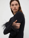 Marella Addio Feather Knit in Black