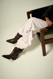 Lola Cruz Kara Western Boots in Chocolate