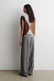 Second Female Forca Knit Vest in Light Grey