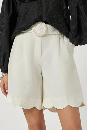 Scarlet Poppies Basica Shorts in Cream