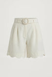 Scarlet Poppies Basica Shorts in Cream