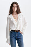 Vanessa Bruno Helea Blouse in Ecru