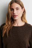 Second Female Gabby Short Sleeve Knit in Demitasse