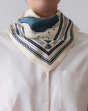 Le Scarf Aquarius Scarf 65 x 65 in Cream