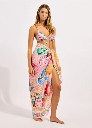 Seafolly Beach Boheme Sarong in Pink