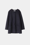 Style In Tara Wool Blend Short Coat in Midnight Navy