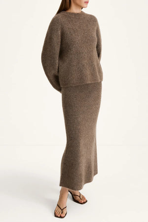 Style In Niclas Short Sweater in Brown