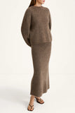 Style In Niclas Short Sweater in Brown