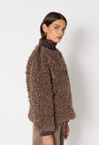 Berenice Gilian Faux Fur Jacket in Mocha