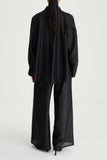 StyleIn Brailee Organza Shirt in Black