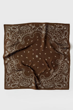 Le Scarf Paisley Scarf in Mocha
