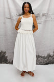 Rails Cala Bubble Hem Skirt in White
