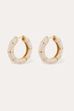Gas Bijoux Bo Bamboo Mini Hoops in Gold