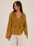 Scarlet Poppies Saloni Top in Orange