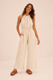 Sundress Sophie Jumpsuit in White Gold