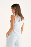 120% Lino Waistcoat in White