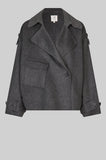 Second Female Walance Short Jacket in Dark Grey