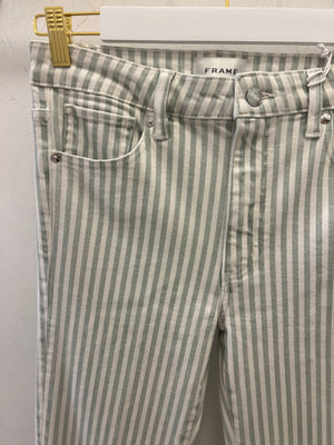 Frame The Reboot Crop Stripe in Mint