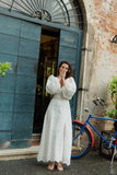 Sundress Violette Long Dress in White