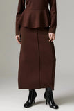 Day Birger Et Mikkelson Suzie Scuba Skirt in Coffee