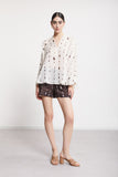 Ottod'Ame Printed Blouse in Latte