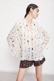 Ottod'Ame Printed Blouse in Latte