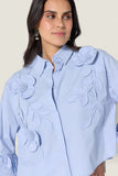 Scarlet Poppies Siena Top in Light Blue