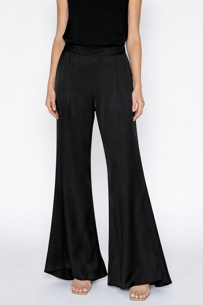 Silk 95 Five Parisienne Flare Pants in Black