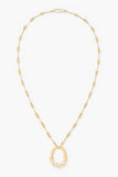 Aurelie Bidermann Diana Ivory Long Necklace in Cream