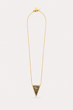 Talis Chains Triangle Pendant in Dalmation Jasper