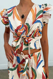 Never Fully Dressed Banana Kerri Top in Multi