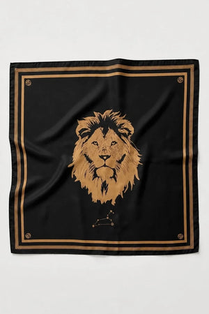Le Scarf Leo Zodiac Scarf in Black Cherry