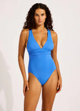 Seafolly Collective Cross Back One Piece in Sapphire